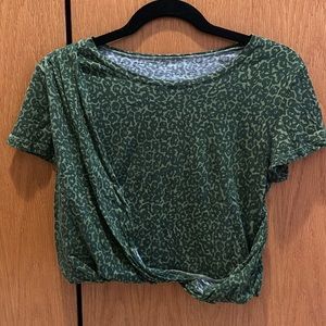 Anthropology crop tee shirt; size small